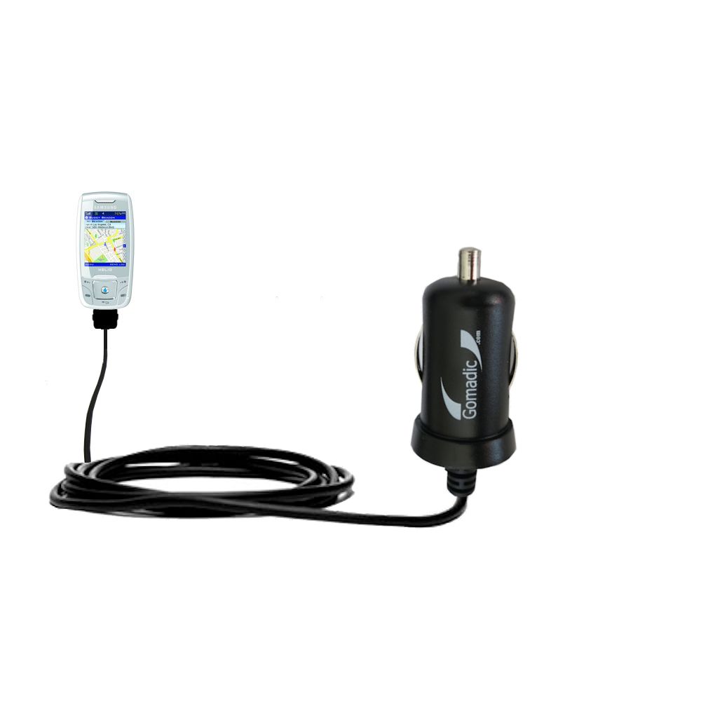 Gomadic Intelligent Compact Car / Auto DC Charger suitable for the Helio Drift - 2A / 10W power at half the size. Uses Gomadic TipExchange Technology