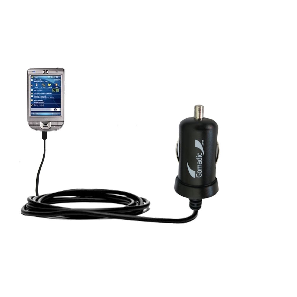 Mini Car Charger compatible with the HP iPaq 110