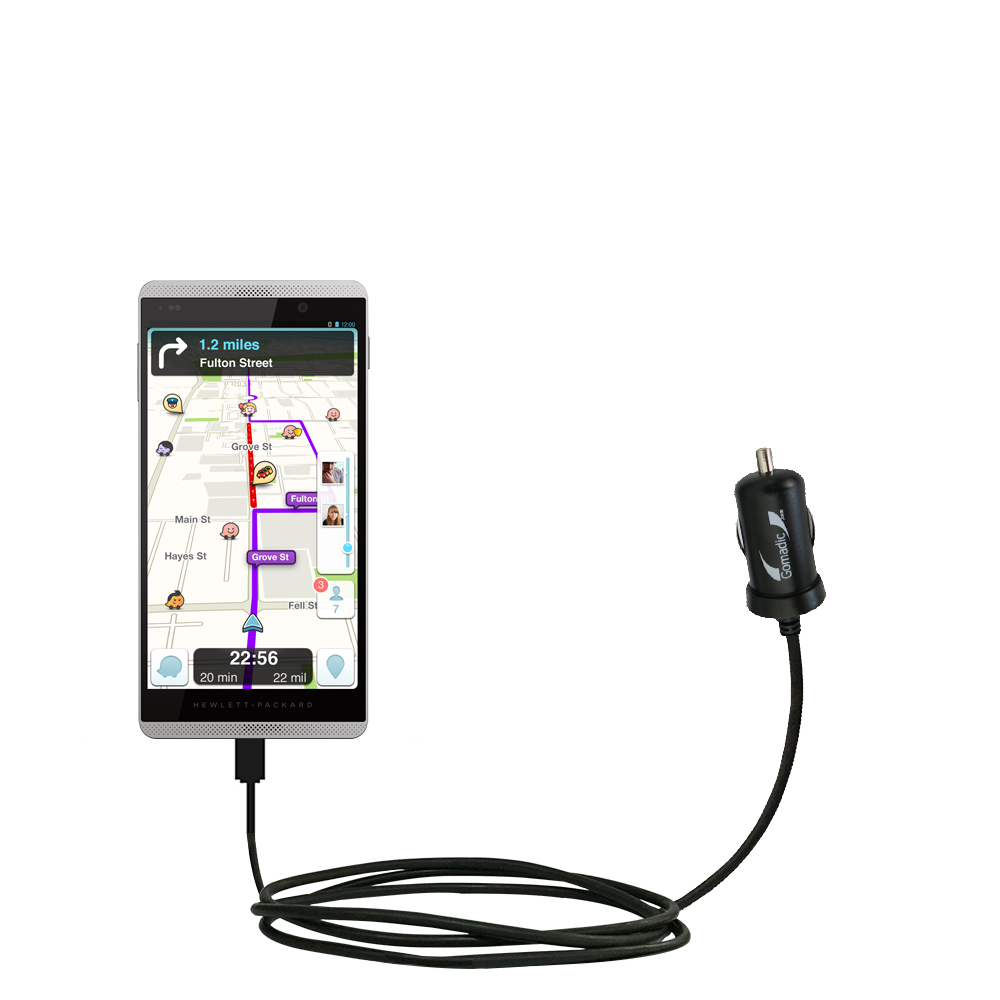 Mini Car Charger compatible with the HP Slate 6 VoiceTab II