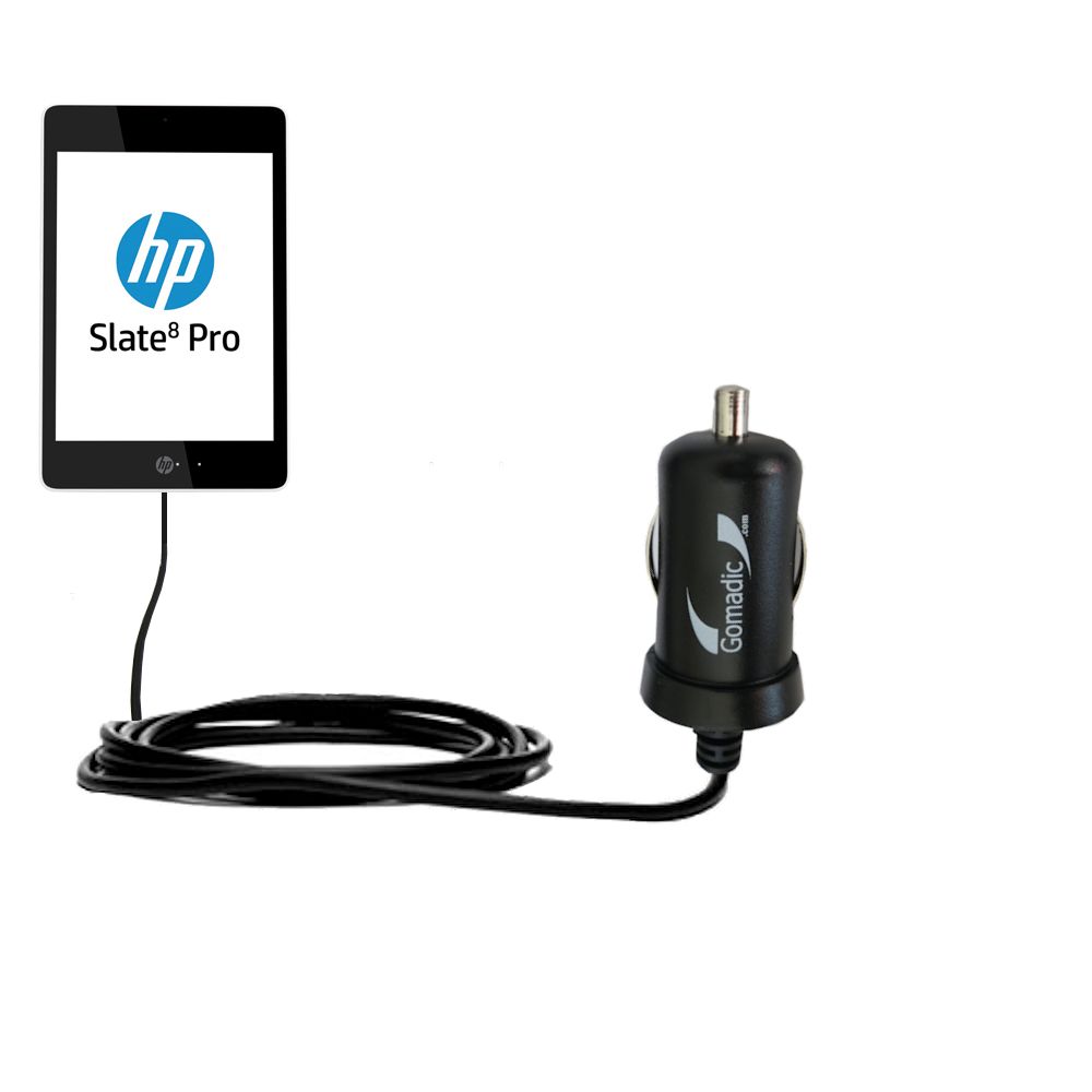 Mini Car Charger compatible with the HP Slate 8 Pro