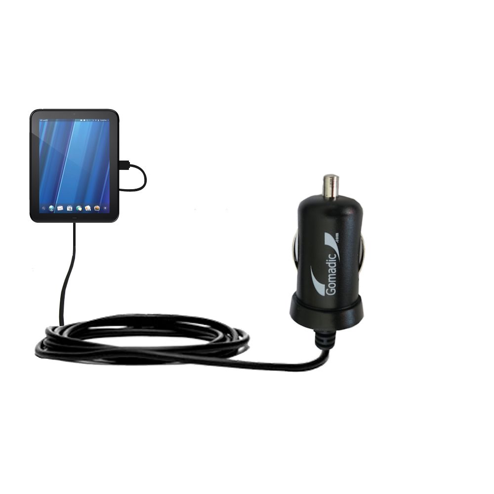 Mini Car Charger compatible with the HP TouchPad