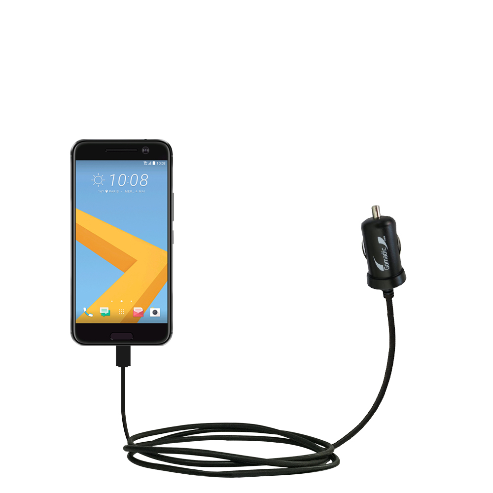 Mini Car Charger compatible with the HTC 10