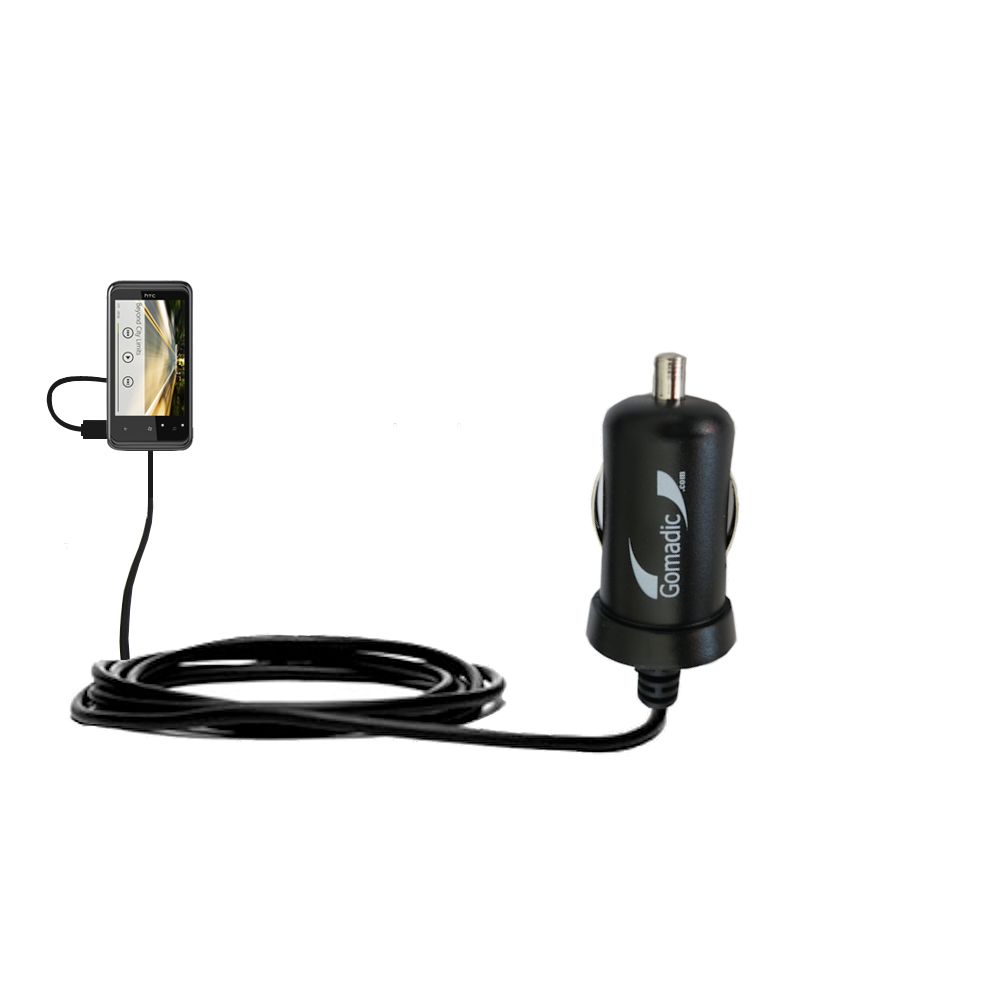 Mini Car Charger compatible with the HTC 7 Pro CDMA