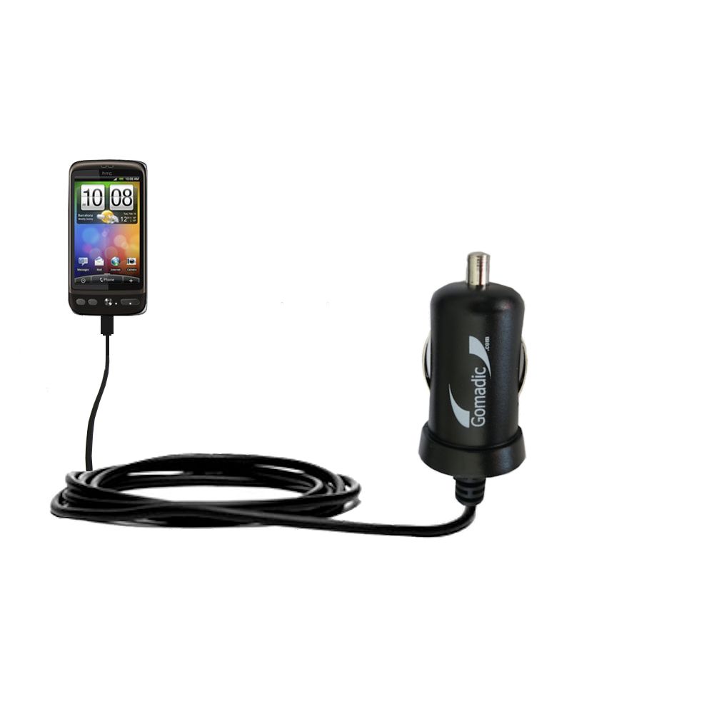 Mini Car Charger compatible with the HTC Bravo