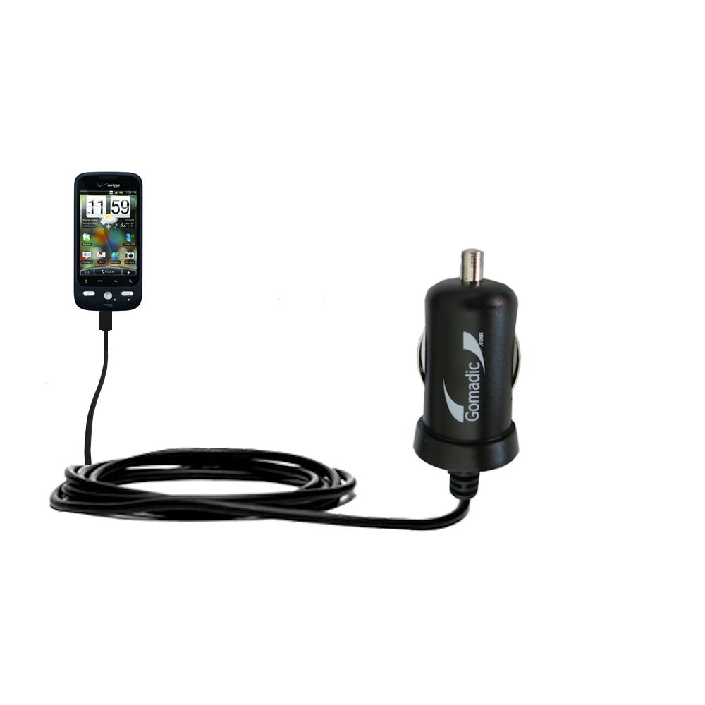 Mini Car Charger compatible with the HTC Droid Eris