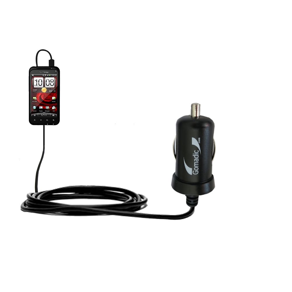 Mini Car Charger compatible with the HTC DROID Incredible 2