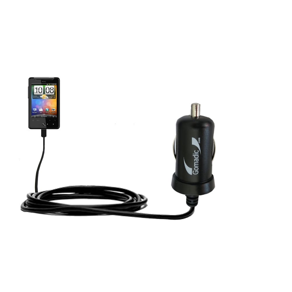 Mini Car Charger compatible with the HTC Gratia