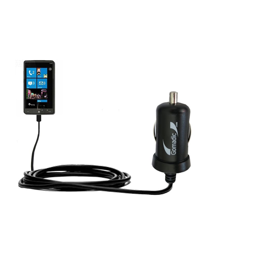 Mini Car Charger compatible with the HTC HD7