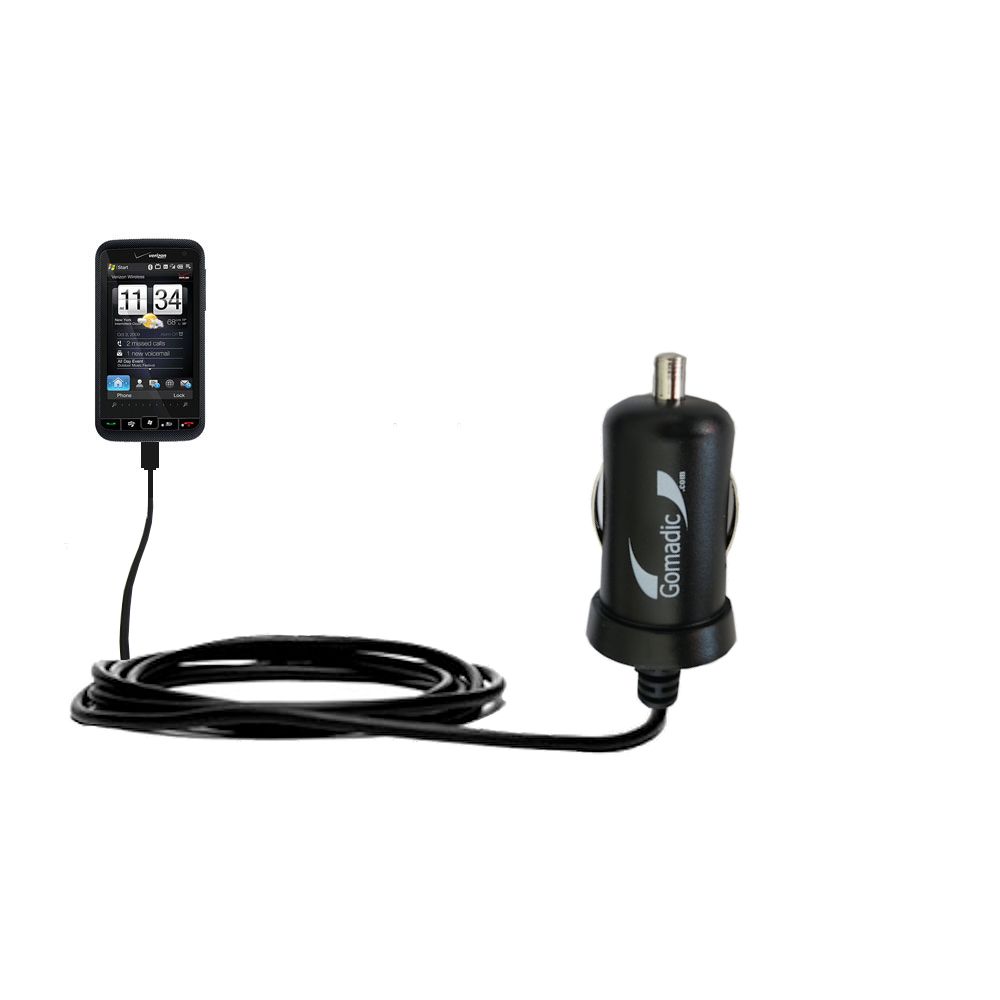 Mini Car Charger compatible with the HTC Imagio