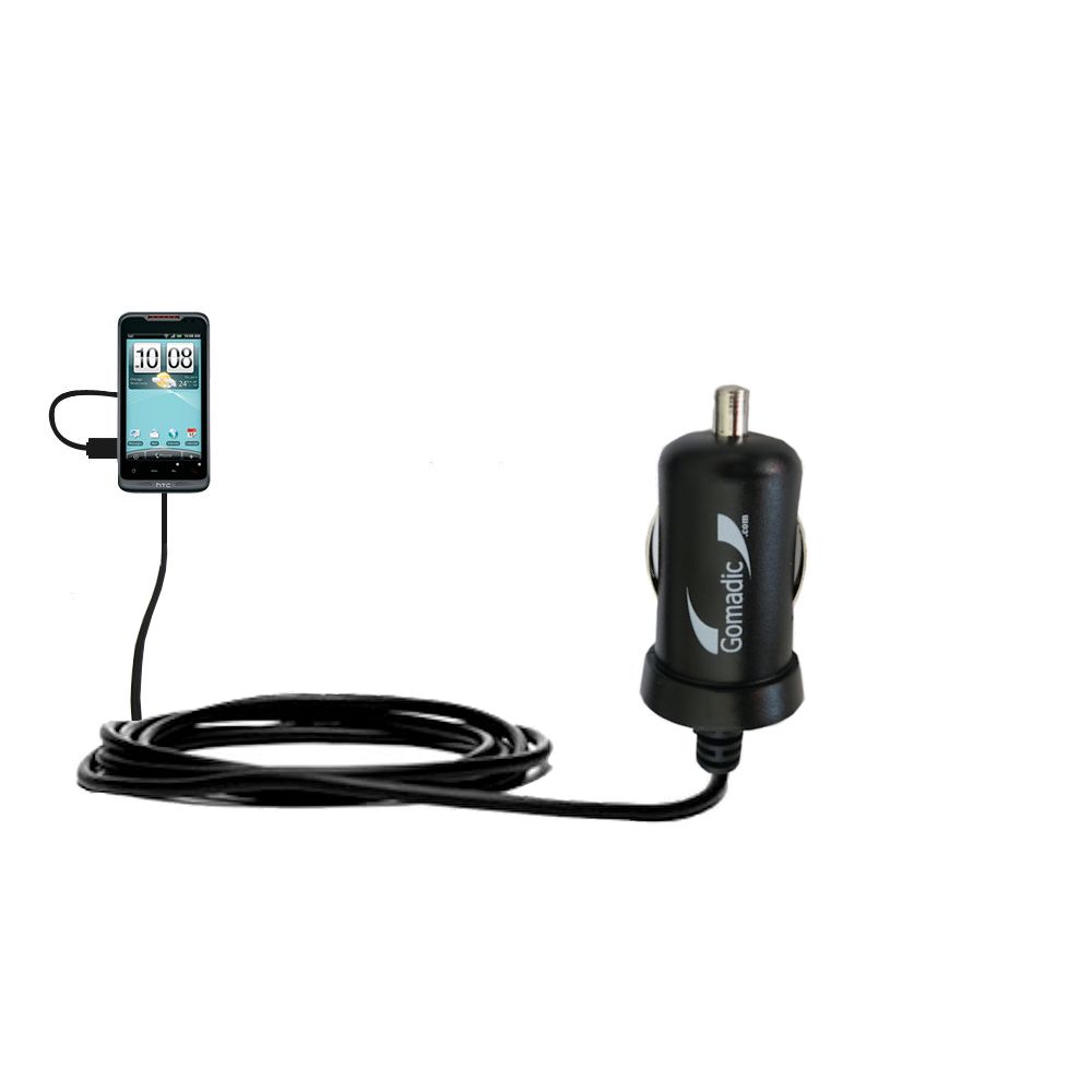 Mini Car Charger compatible with the HTC Merge