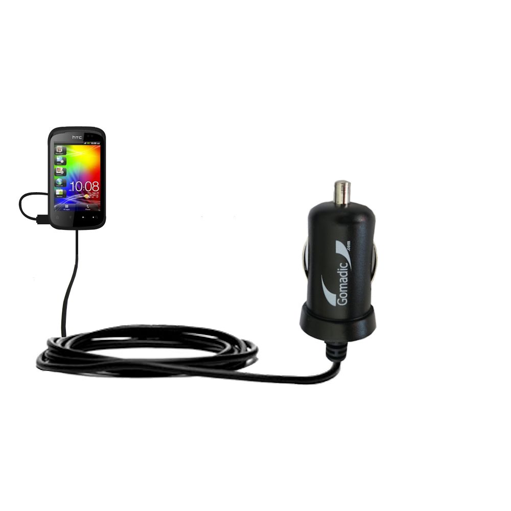 Mini Car Charger compatible with the HTC Pico