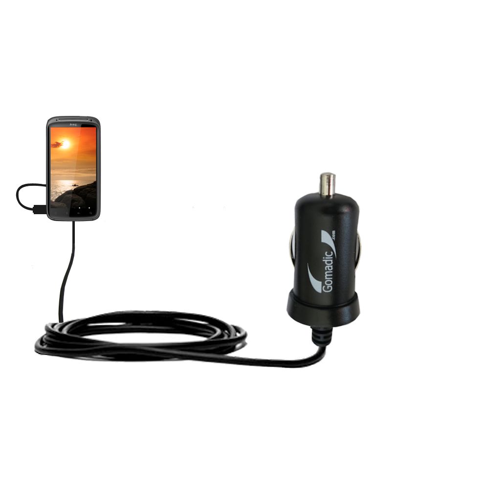 Mini Car Charger compatible with the HTC Pyramid