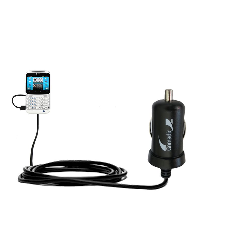 Mini Car Charger compatible with the HTC Status
