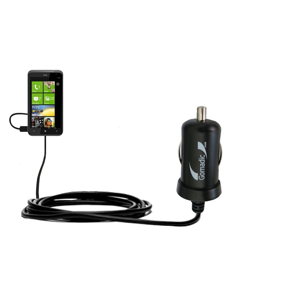 Mini Car Charger compatible with the HTC Titan
