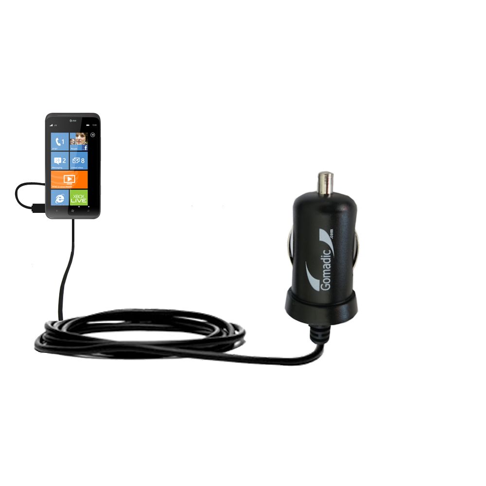 Mini Car Charger compatible with the HTC Titan II
