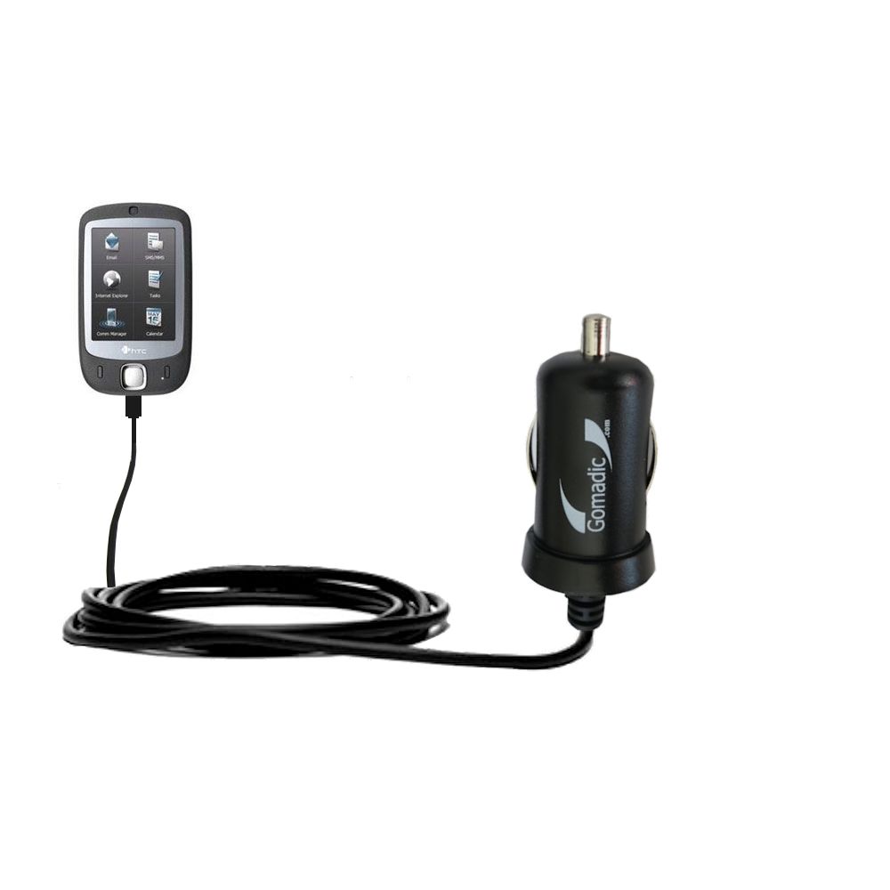 Mini Car Charger compatible with the HTC Touch Slide