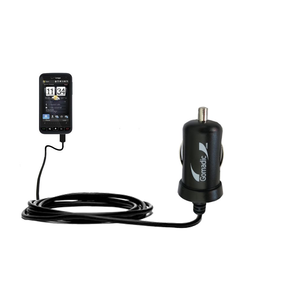 Mini Car Charger compatible with the HTC xv6975