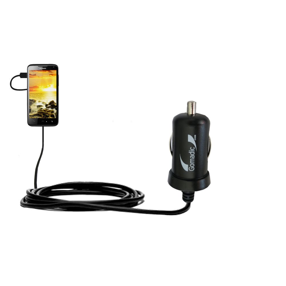 Mini Car Charger compatible with the Huawei Ascend D quad XL