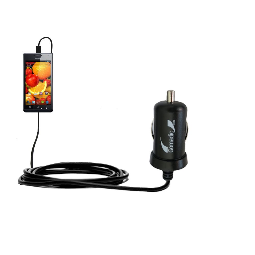 Mini Car Charger compatible with the Huawei Ascend P1