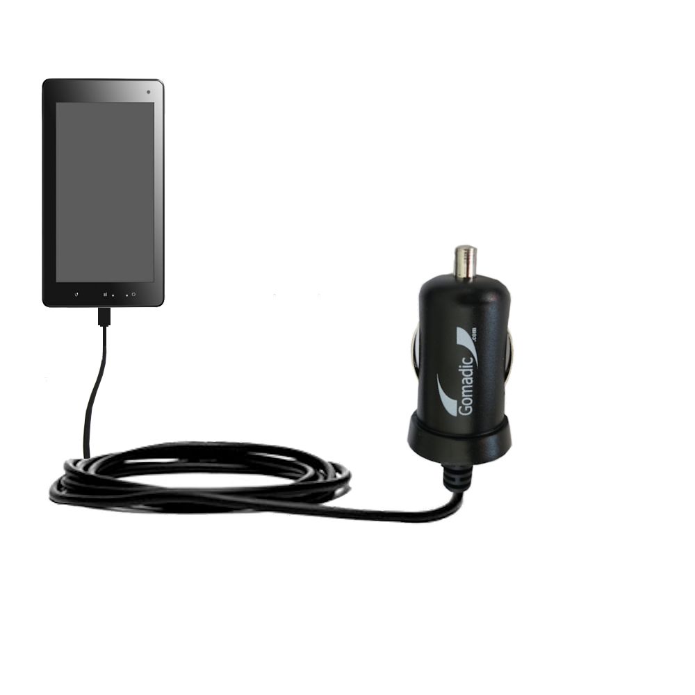 Mini Car Charger compatible with the Huawei IDEOS S7-301 / S7-303