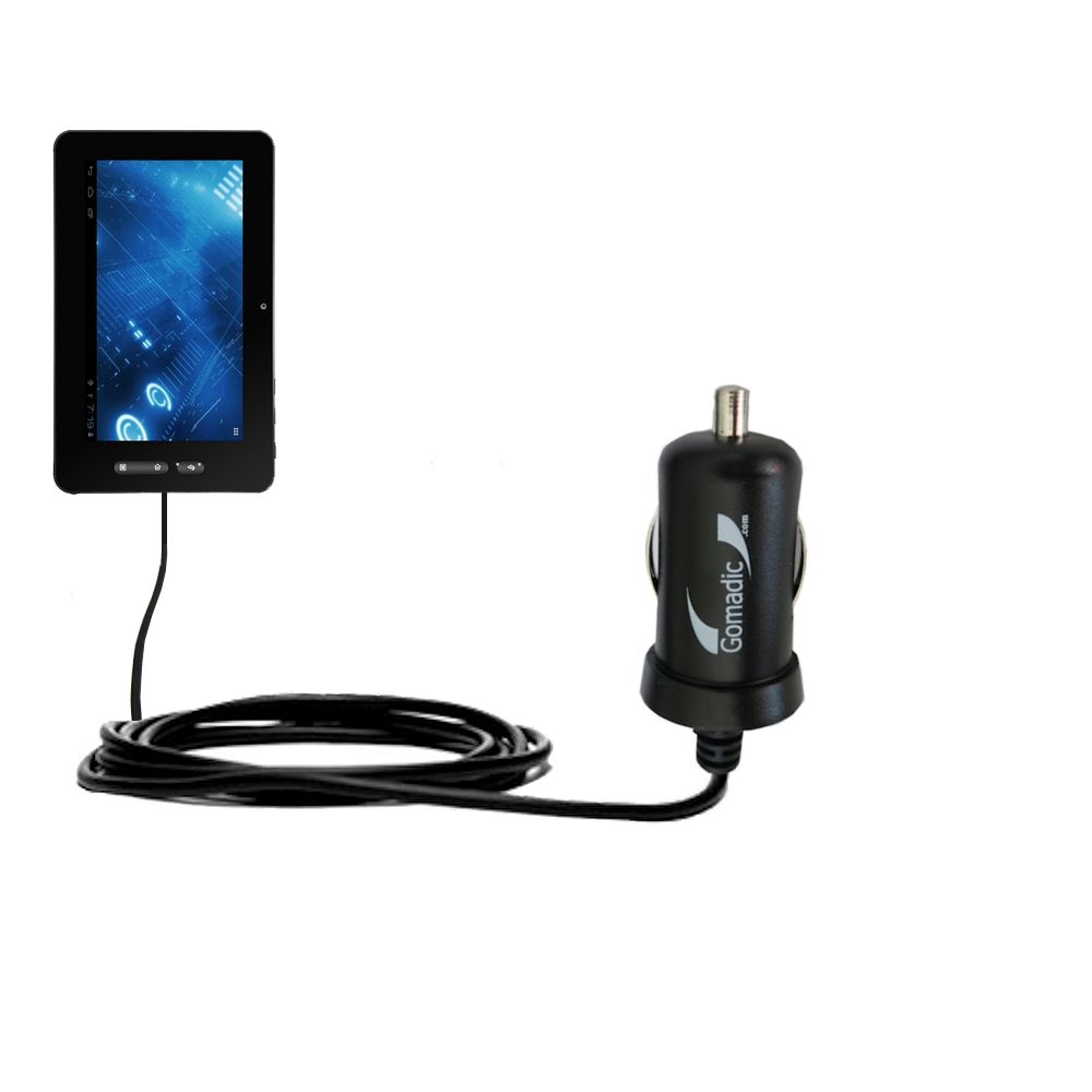 Mini Car Charger compatible with the Idolian IdolPAD 9