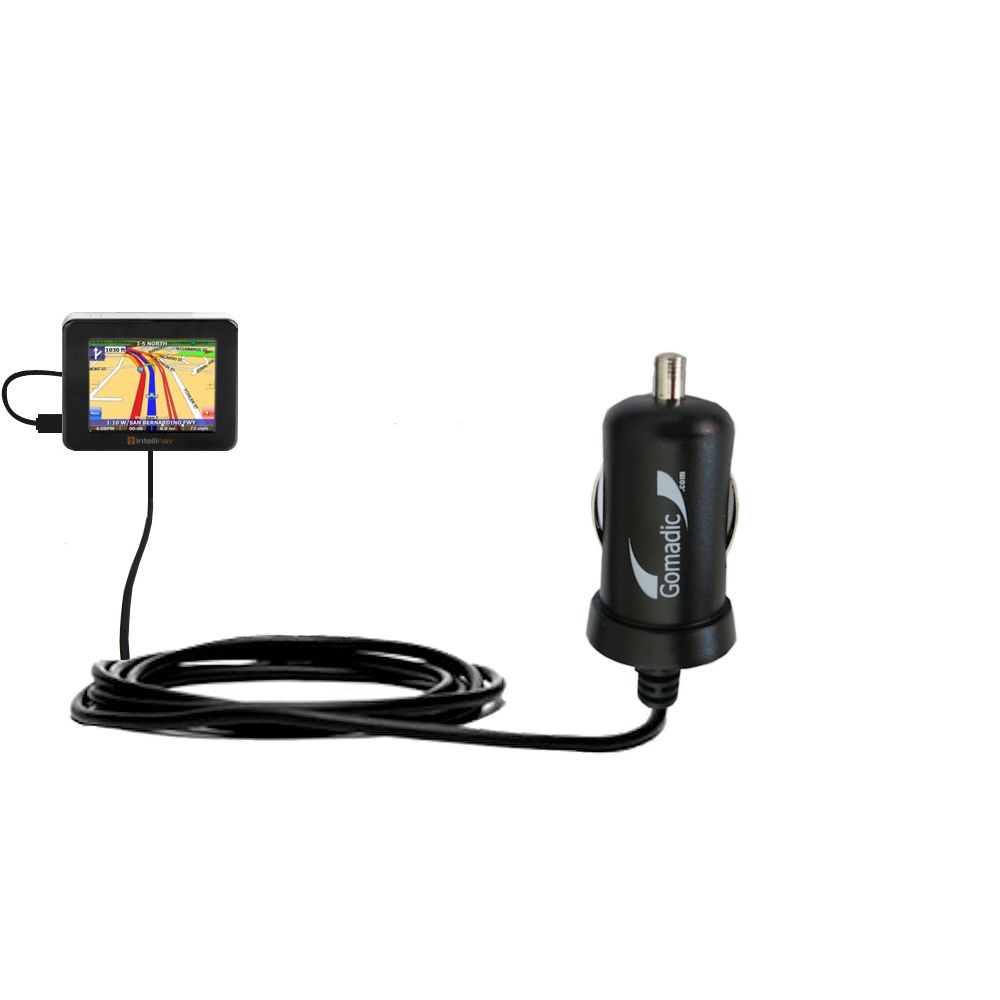 Mini Car Charger compatible with the iNAV Intellinav 1