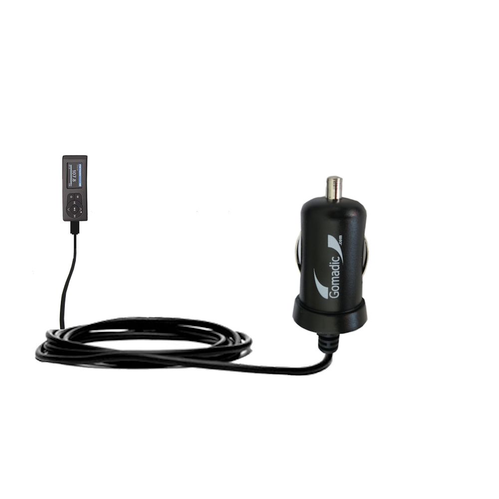 Mini Car Charger compatible with the Insignia 2GB MP3 Player