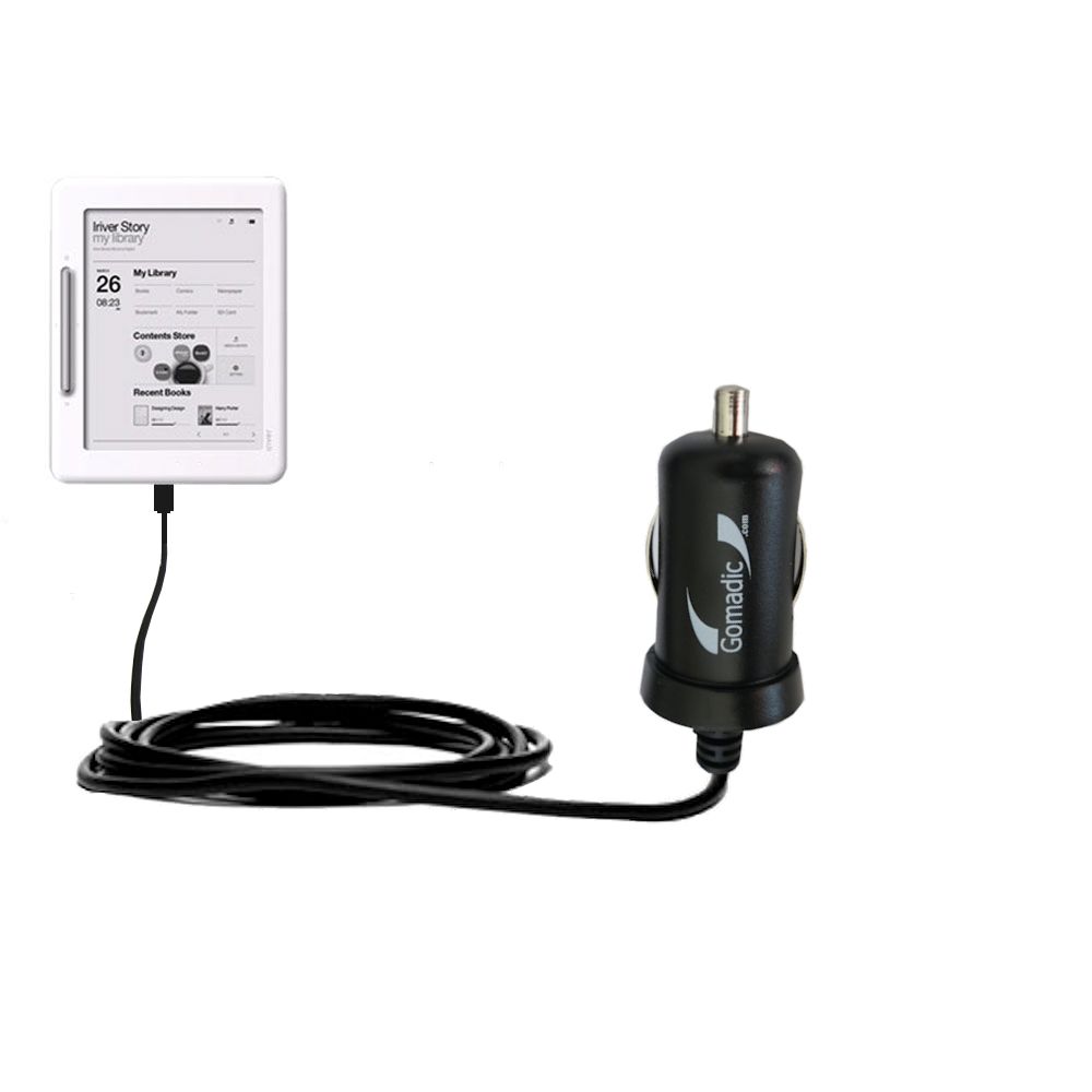 Mini Car Charger compatible with the iRiver Cover Story