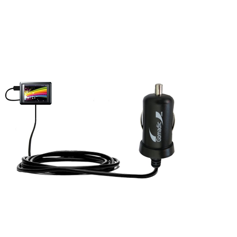 Mini Car Charger compatible with the iRiver LPlayer 4GB 8GB