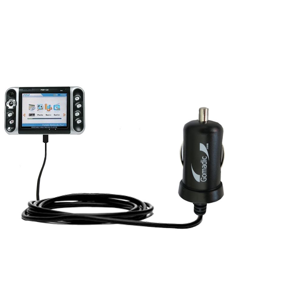 Mini Car Charger compatible with the iRiver PMP-100