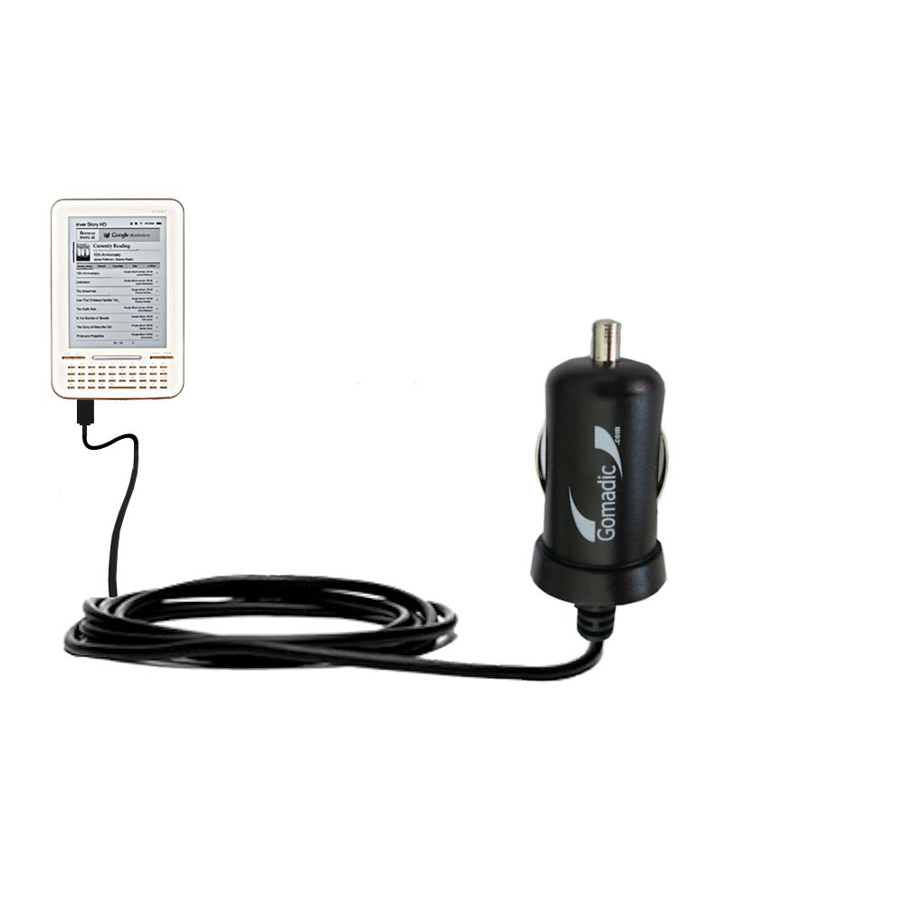 Mini Car Charger compatible with the iRiver Story