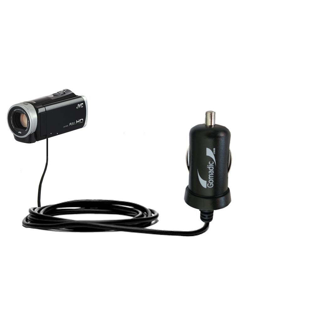 Mini Car Charger compatible with the JVC Everio AC-V11u Camcorder