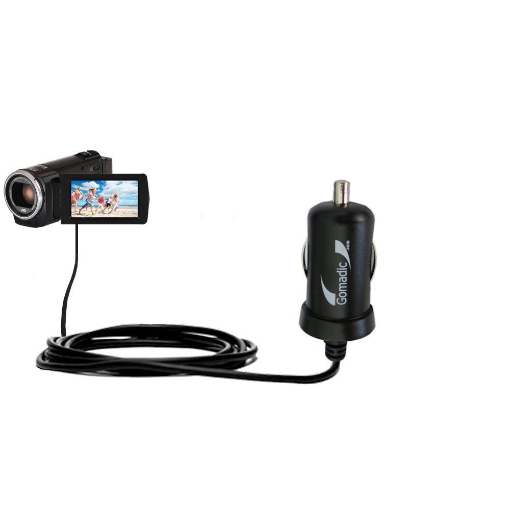 Mini Car Charger compatible with the JVC Everio GZ-E100