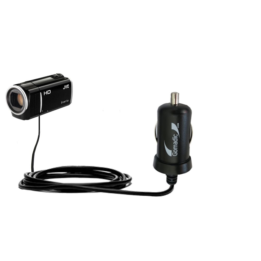 Mini Car Charger compatible with the JVC Everio GZ-HM30 / GZ-HM40
