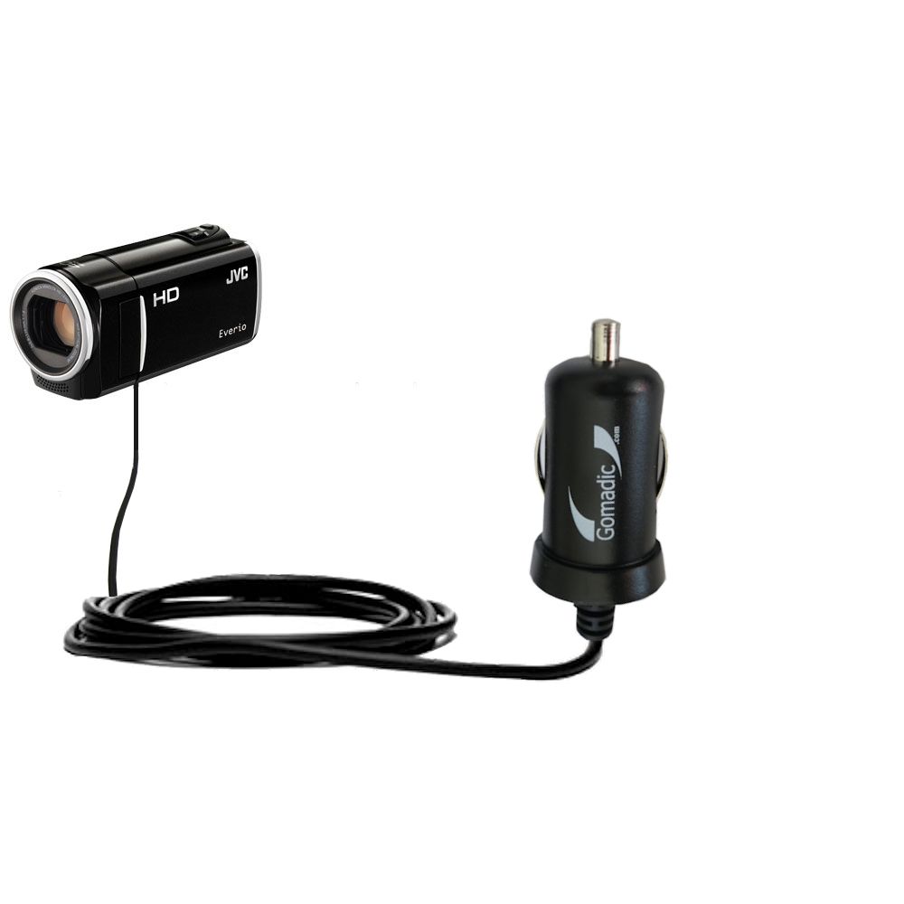 Mini Car Charger compatible with the JVC Everio GZ-HM35