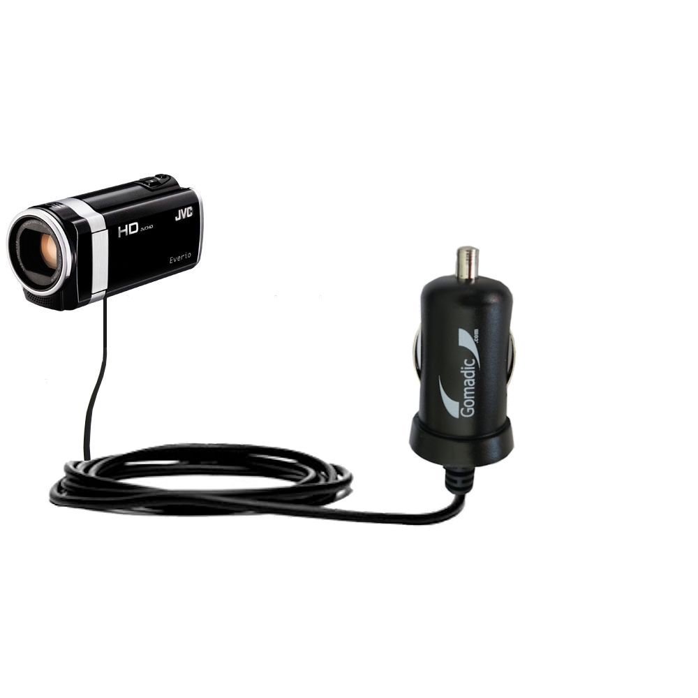 Mini Car Charger compatible with the JVC Everio GZ-HM670 / HM690