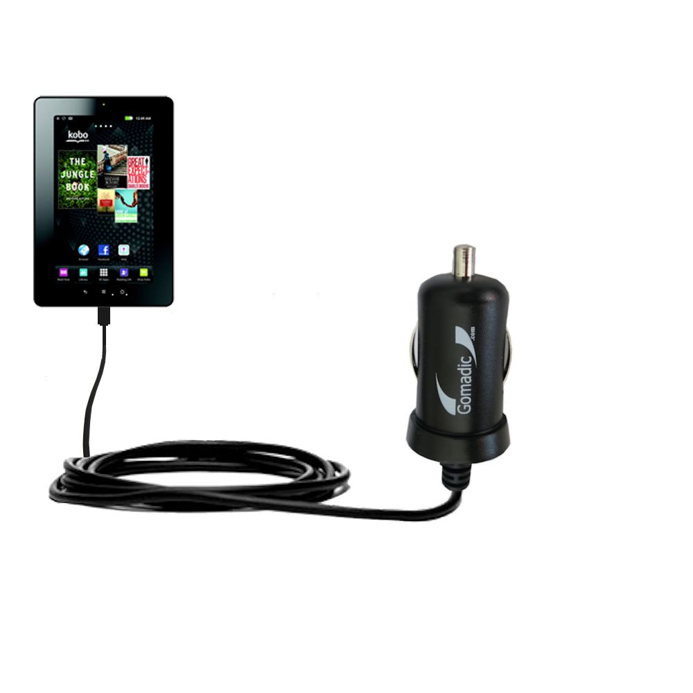 Mini Car Charger compatible with the Kobo Vox