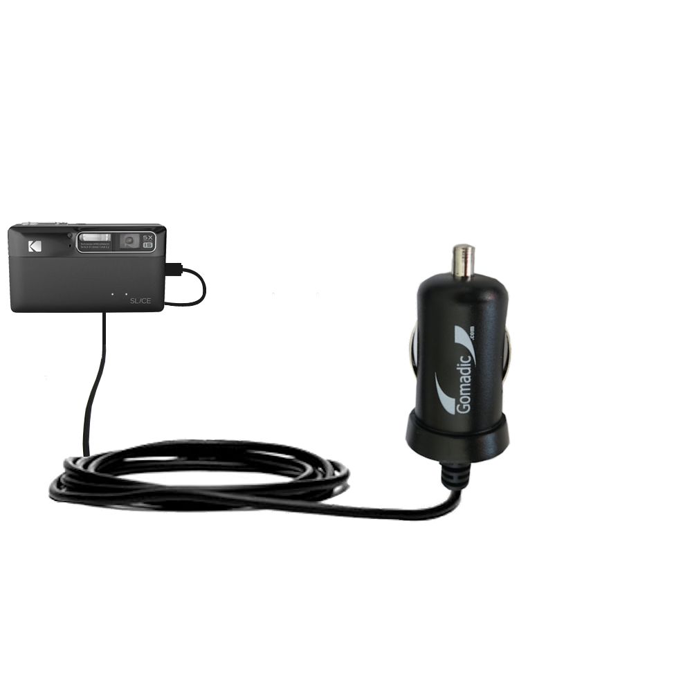 Mini Car Charger compatible with the Kodak SLICE touchscreen