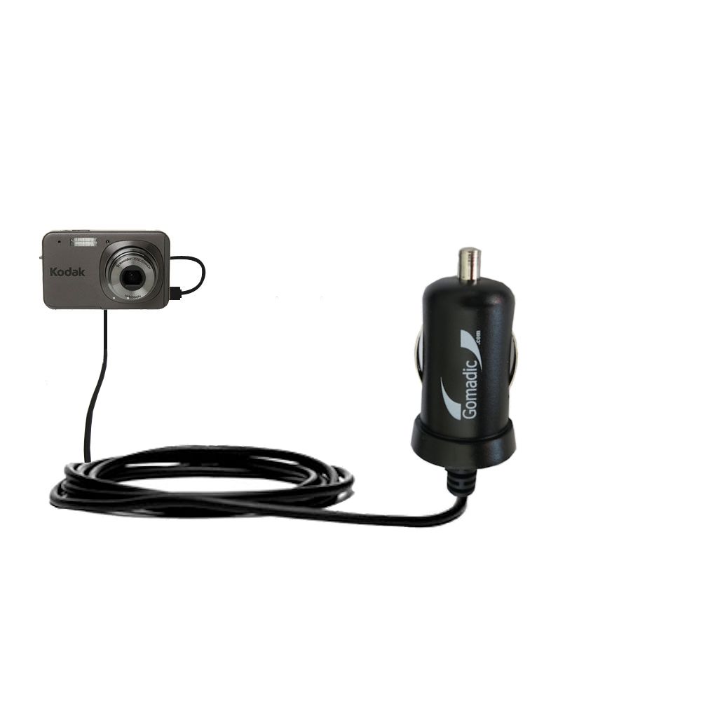 Mini Car Charger compatible with the Kodak V1273