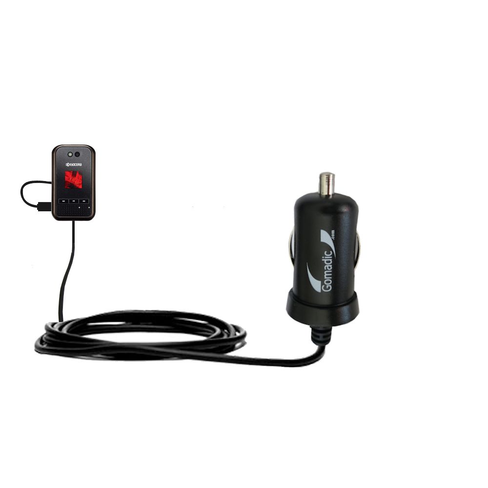 Mini Car Charger compatible with the Kyocera E2000 Tempo