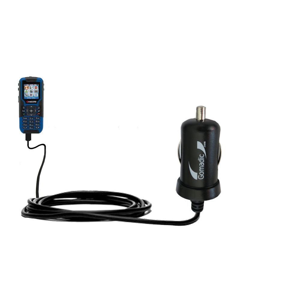 Mini Car Charger compatible with the Kyocera KX12