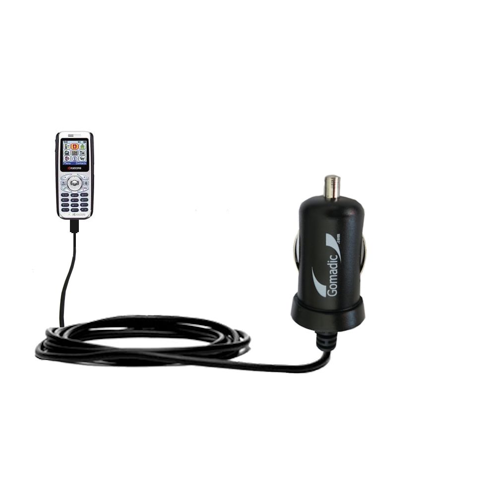 Mini Car Charger compatible with the Kyocera KX13