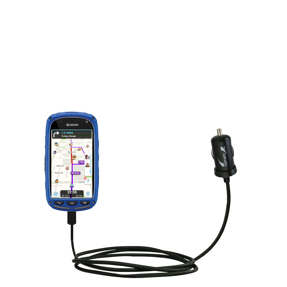 Mini Car Charger compatible with the Kyocera Torque XT