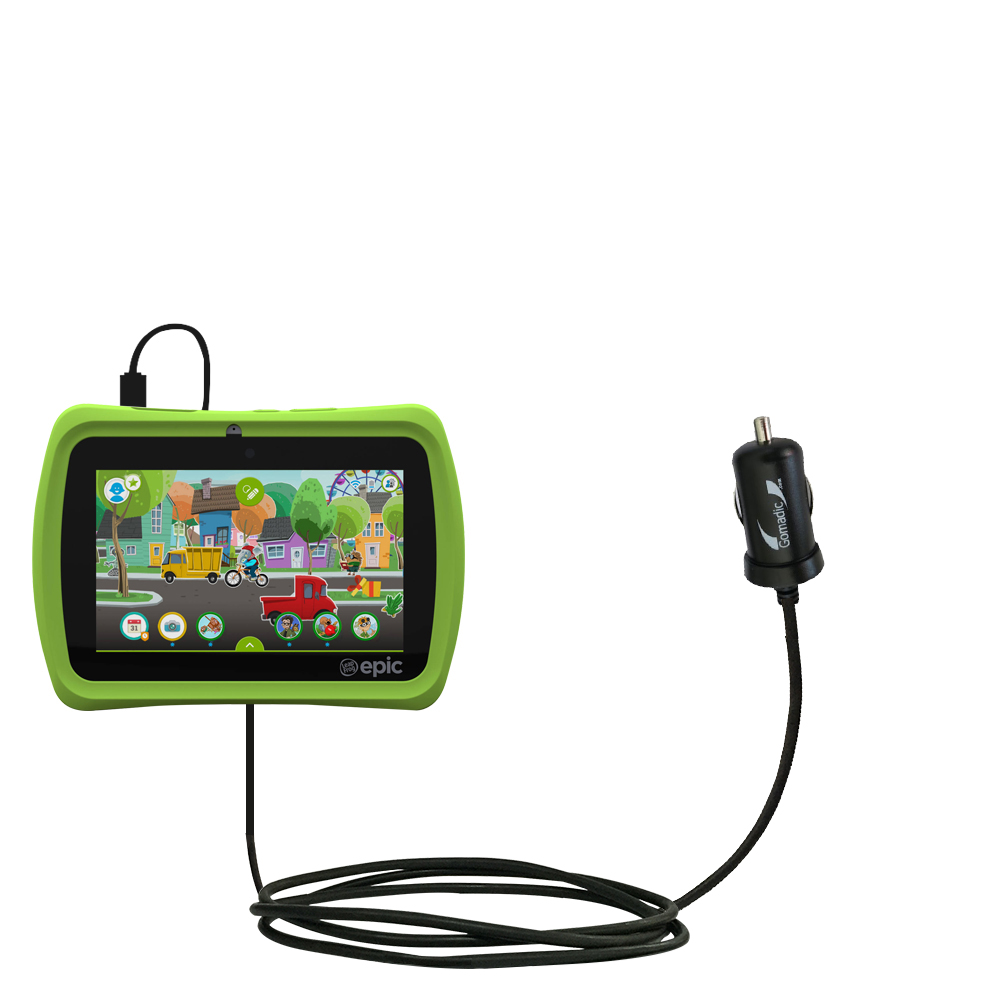 Mini Car Charger compatible with the LeapFrog EPIC