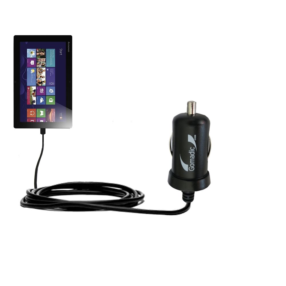 Mini Car Charger compatible with the Lenovo IdeaTab Lynx