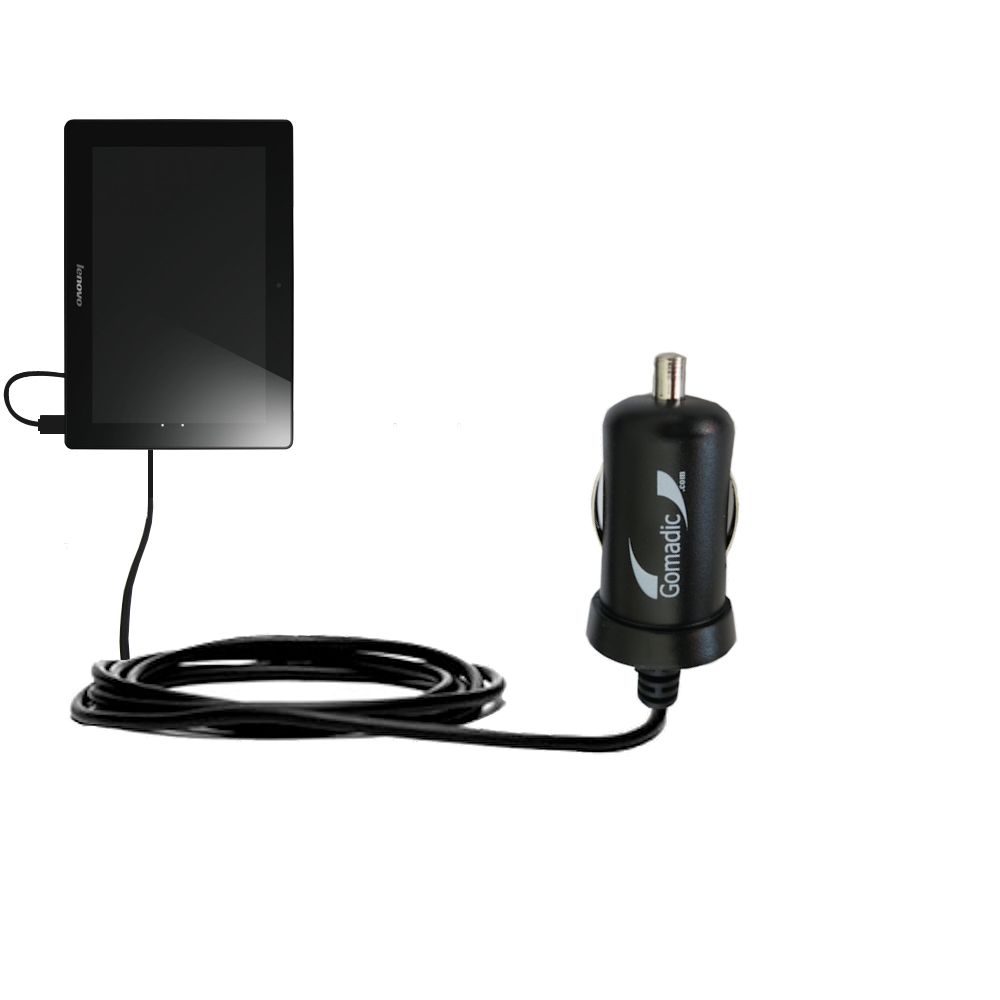 Mini Car Charger compatible with the Lenovo IdeaTab S6000