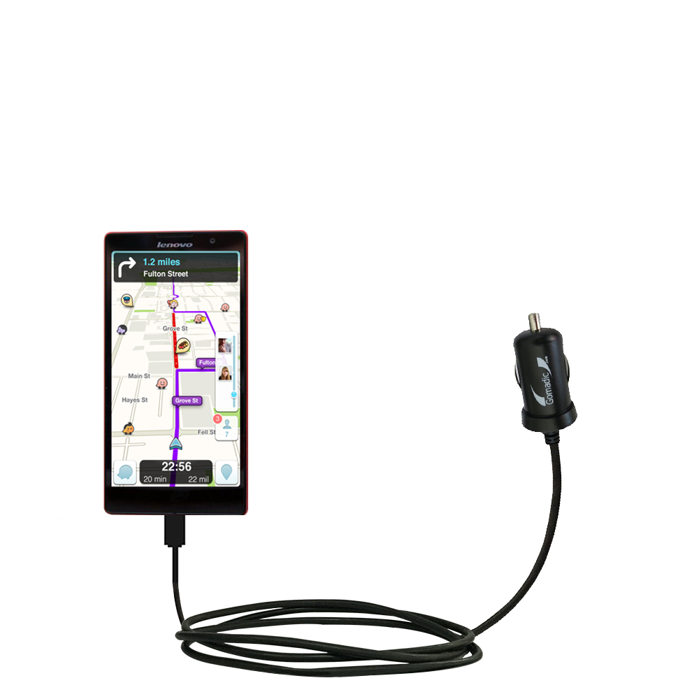 Mini Car Charger compatible with the Lenovo P90