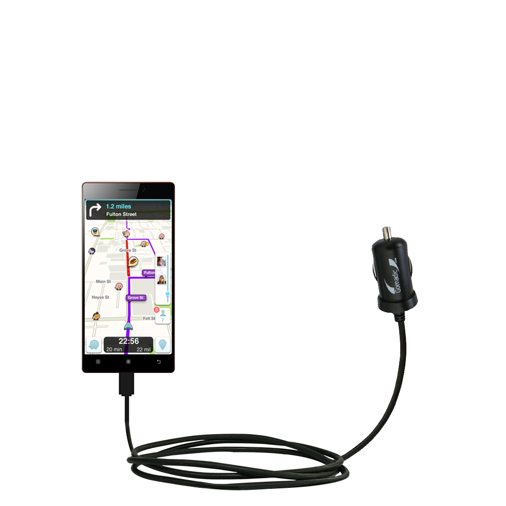 Mini Car Charger compatible with the Lenovo VIBE X2