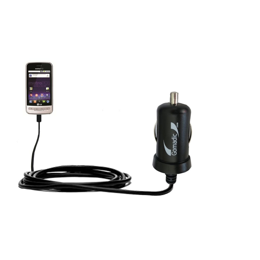 Mini Car Charger compatible with the LG  Optimus M