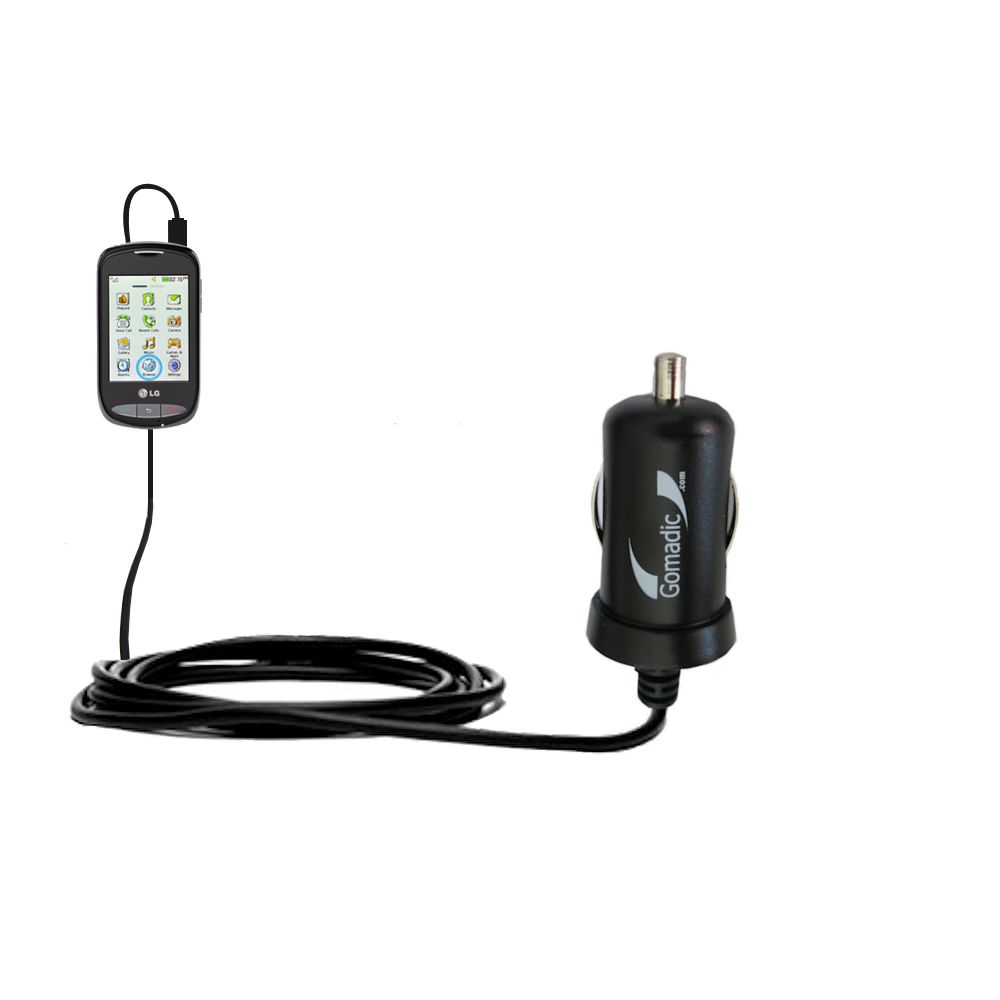 Mini Car Charger compatible with the LG 800G